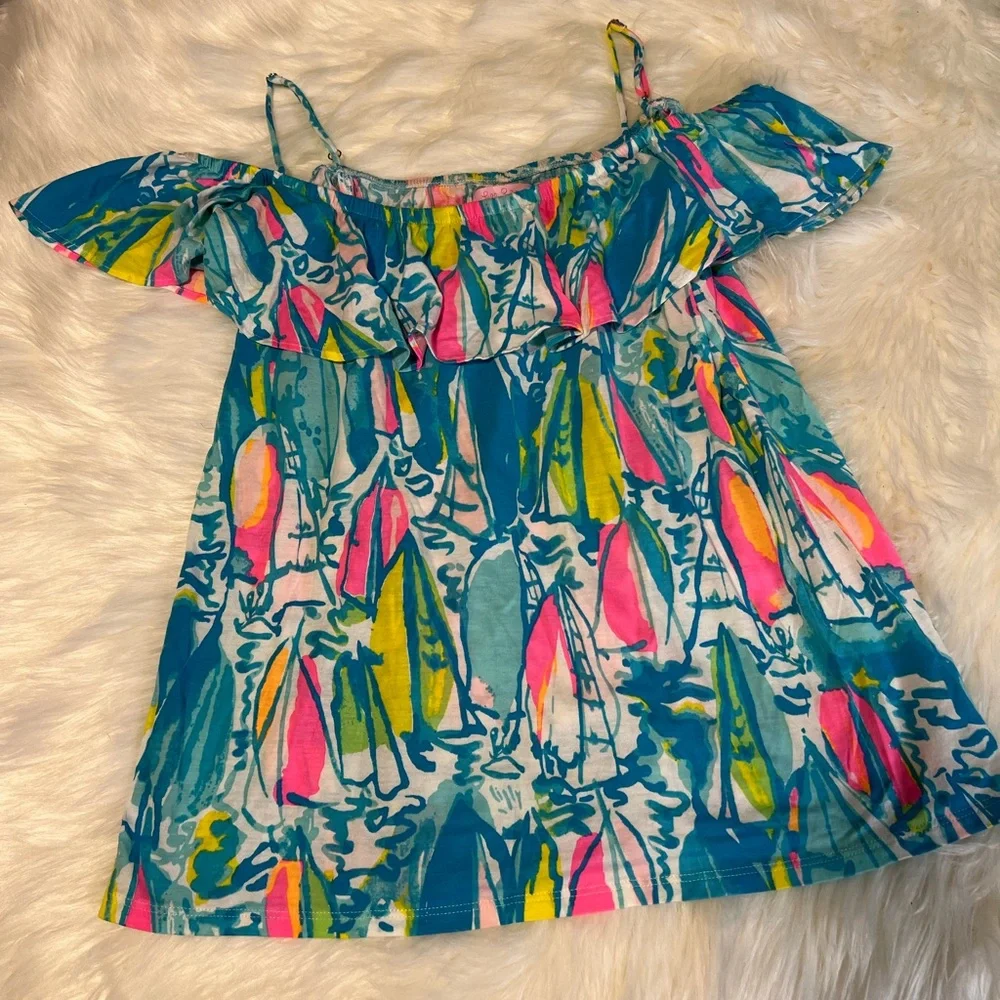 Lilly Pulitzer Sailboat Top - Picture 1 of 4